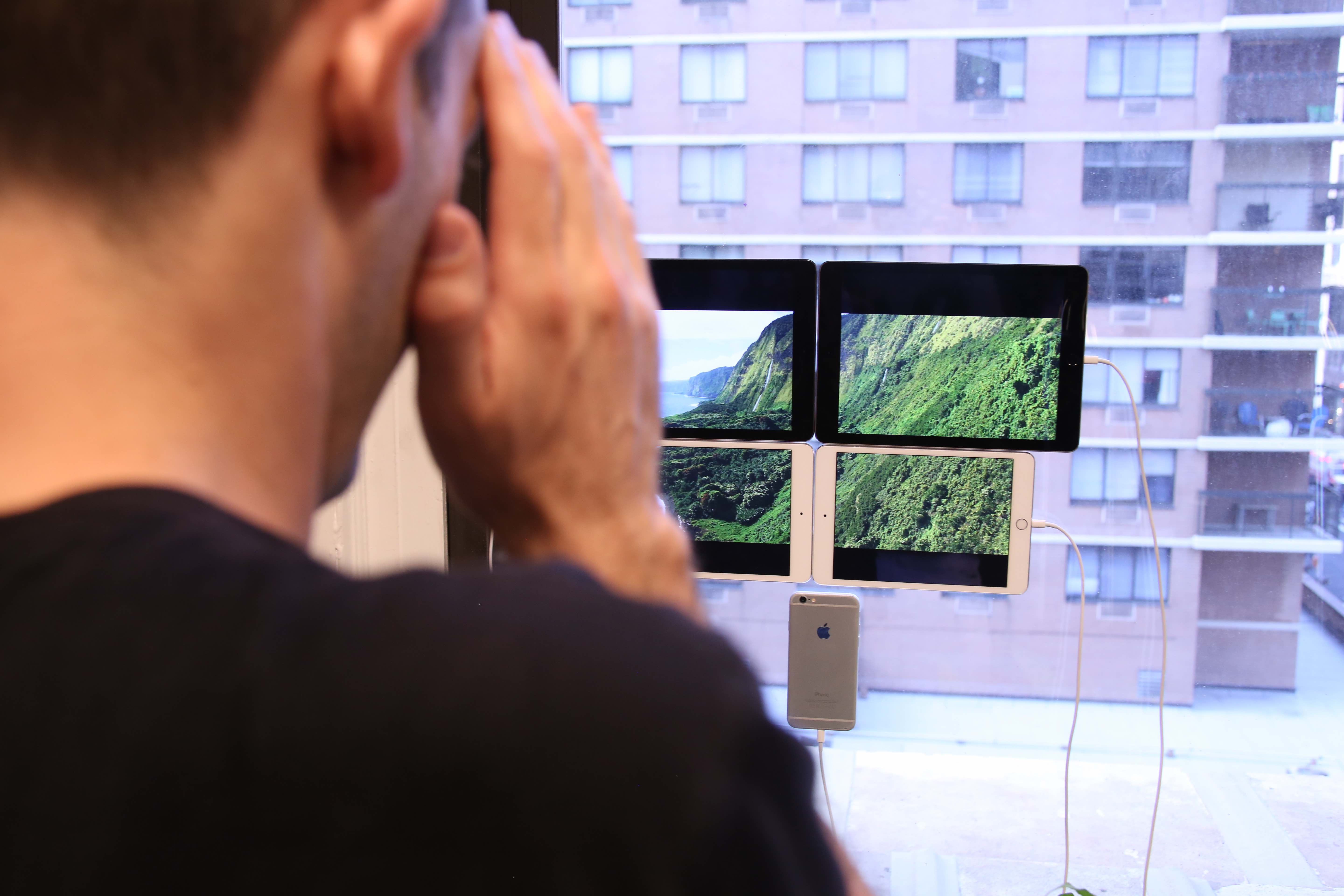 Peek-a-Booth installation